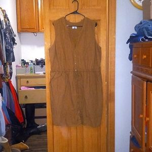 Tan safari style dress